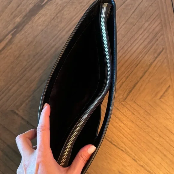 Yves Saint Laurent Autre Marque Black Patent Leather Clutch Bag - Picture 6 of 12